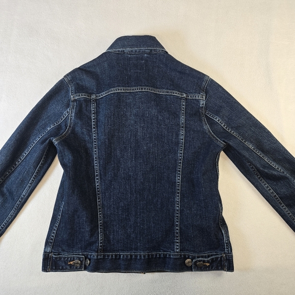 Gap 1969 Women's Icon Denim Jean Jacket Dark Wash, 99% Cotton, Small - Picture 2 of 10